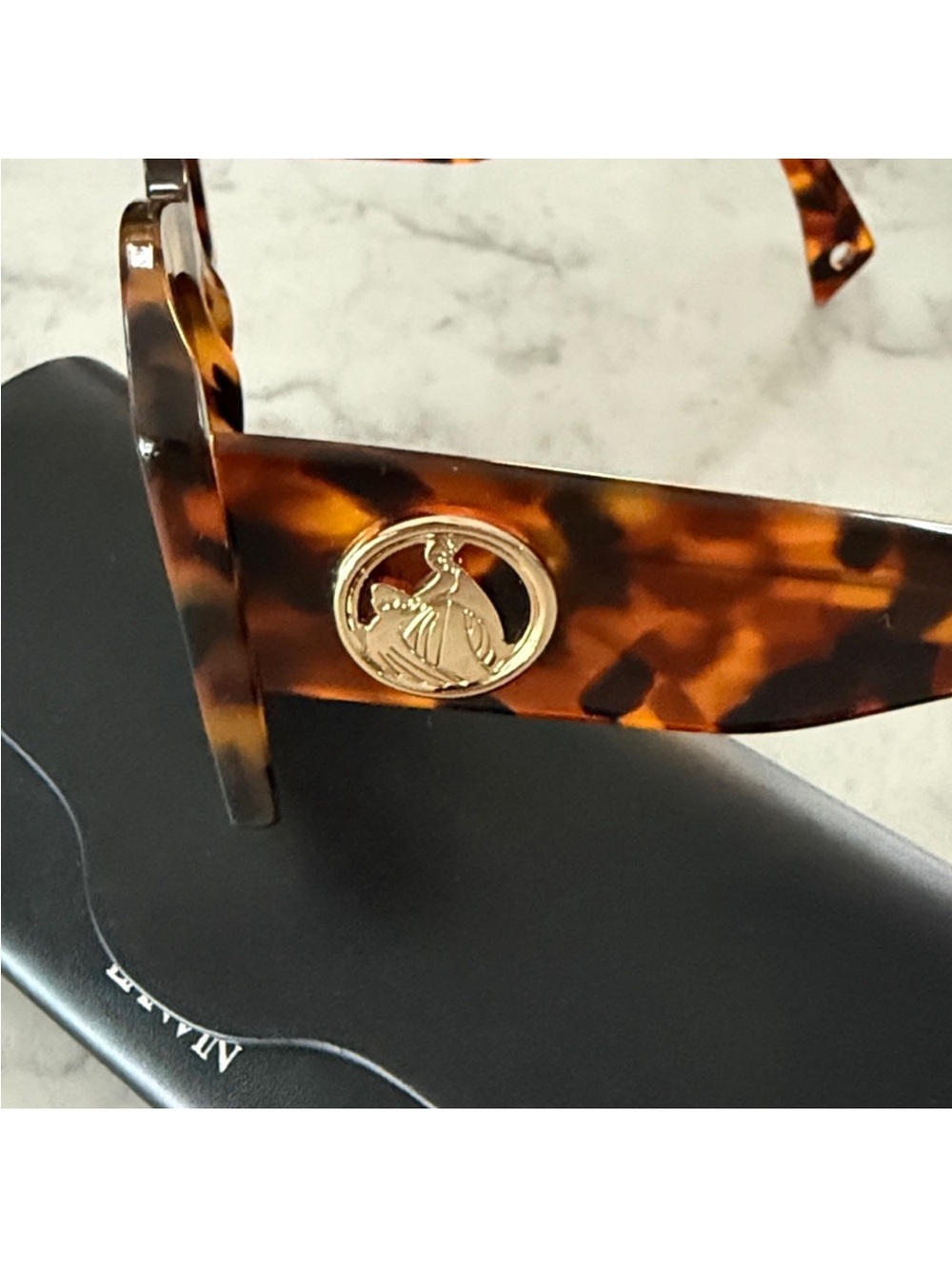 Lanvin Tortoiseshell Cat Eye Sunglasses - Brown - Picture 3 of 10
